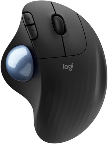 Logitech Ergo M575 Wireless Trackball Mouse - Easy Thumb Control, Precision and Smooth Tracking, Ergonomic Comfort Design, for Windows, PC and Mac with Bluetooth and USB Capabilities (Black) in Saudi Arabia