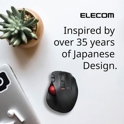ELECOM EX-G Wired Trackball Mouse, Ergonomic Thumb Control, Smooth Tracking Roller Ball, 5 Programmable Buttons, Tilt Scroll, Computer Mice for PC Mac in Saudi Arabia