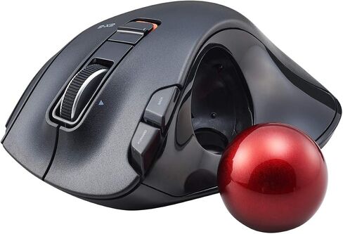 ELECOM EX-G Wired Trackball Mouse, Ergonomic Thumb Control, Smooth Tracking Roller Ball, 5 Programmable Buttons, Tilt Scroll, Computer Mice for PC Mac in Saudi Arabia