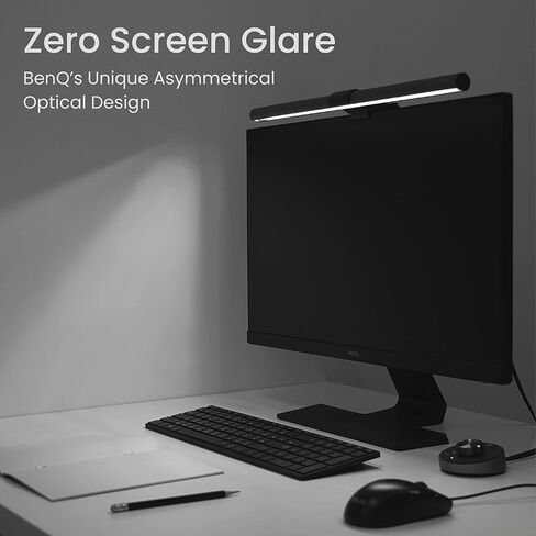 BenQ ScreenBar Lite E-Reading Monitor Laptop Light,LED Laptop Lamp with Auto-Dimming and Hue Adjustment, laptop keyboard light, Matte Black, USB lamp for laptop in Saudi Arabia