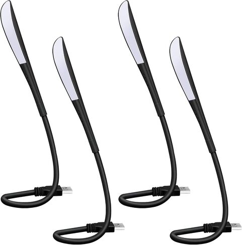 Zonon 4 Pcs Temperature LED USB Laptop Light with LEDs Beads, Touch Switch and Flexible Bendable for Keyboard Notebook Laptop, Desktop, PC and Computer (14 LEDs Beads) in Saudi Arabia