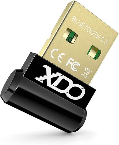 محول USB بلوتوث 5.3 للكمبيوتر المكتبي، التوصيل والتشغيل الحقيقي Mini EDR Bluetooth Dongle جهاز استقبال وجهاز إرسال لأجهزة الكمبيوتر المحمول ودعم سماعات الرأس ولوحة المفاتيح والماوس ومكبرات الصوت والطابعة Windows 11/10/8.1 in Kuwait