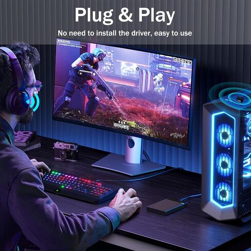 محول USB بلوتوث 5.3 للكمبيوتر المكتبي، التوصيل والتشغيل الحقيقي Mini EDR Bluetooth Dongle جهاز استقبال وجهاز إرسال لأجهزة الكمبيوتر المحمول ودعم سماعات الرأس ولوحة المفاتيح والماوس ومكبرات الصوت والطابعة Windows 11/10/8.1 in Kuwait