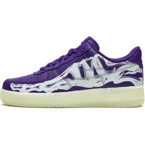 Nike Mens Air Force 1 Low '07 QS CU8067 500 Purple Skeleton Halloween - Size 9.5 in Saudi Arabia