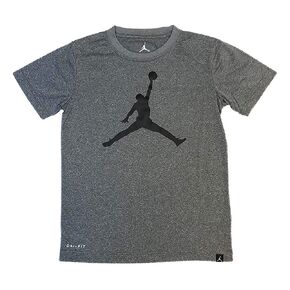 Nike Air Jordan Boys Jumpman Dri-Fit T-Shirt (Medium, Carbon Heather) in Saudi Arabia