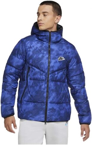 Nike Mens Sportswear Down Fill All-Over-Print Windrunner Jacket in Saudi Arabia