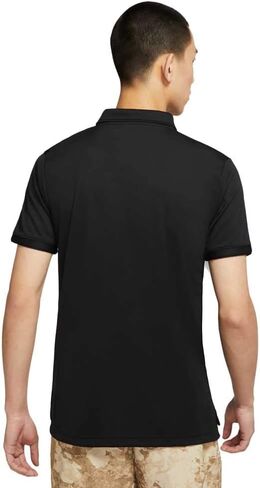 NikeCourt Dri-FIT Victory Men's Tennis Polo (Black/White, Medium) in Saudi Arabia