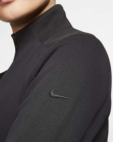 Nike Womens Long Sleeve Golf Top 1/2 Zip (Black, Small) in Saudi Arabia