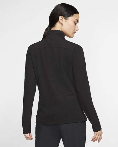 Nike Womens Long Sleeve Golf Top 1/2 Zip (Black, Small) in Saudi Arabia