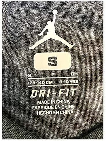 Nike Air Jordan Boys Jumpman Dri-Fit T-Shirt (Medium, Carbon Heather) in Saudi Arabia