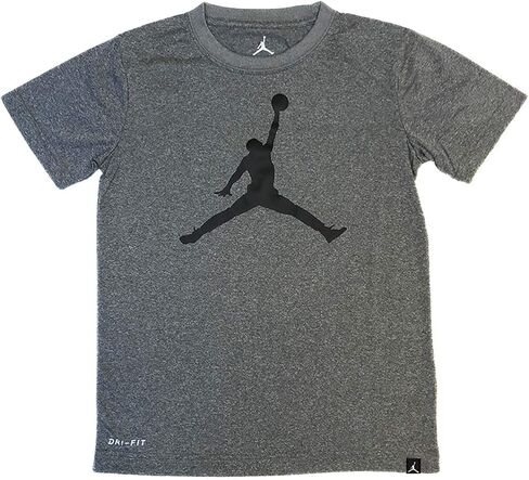 Nike Air Jordan Boys Jumpman Dri-Fit T-Shirt (Medium, Carbon Heather) in Saudi Arabia