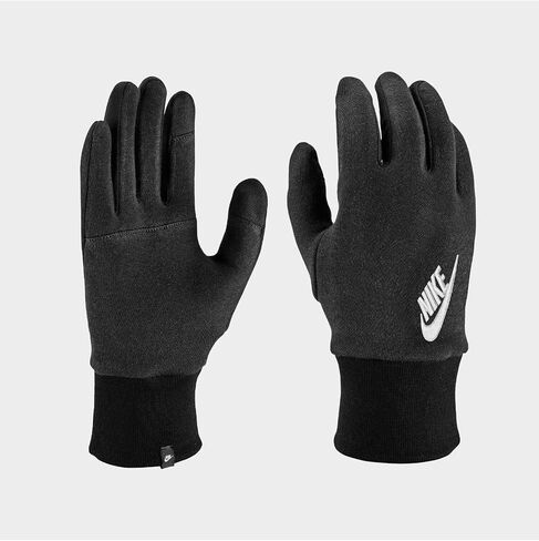 Nike Mens Club Fleece Training Gloves Black | Black | White Large in Saudi Arabia