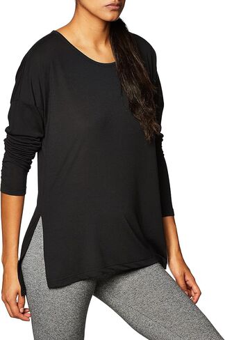 Nike Yoga Layer Long Sleeve Top Black/Dark Smoke Grey Size Large in Saudi Arabia