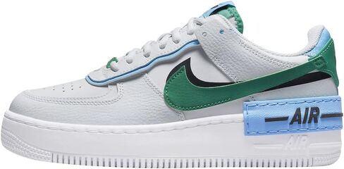 Nike Air Force 1 Shadow Women's Shoes Photon Dust/Black/University Blue/Malachite (Women's, Numeric_5) in Saudi Arabia