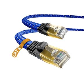 DanYee 10ft Cat 8 Ethernet Cable, High Speed Network Cable with RJ45 Connectors for Printer, Router, Gaming Console in Kuwait