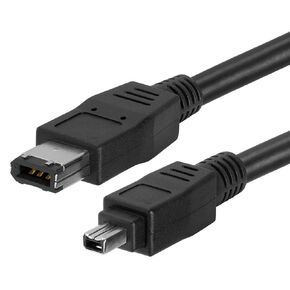 بيزلاندر كيبل فاير واير ممتاز، IEEE1394B، 6 قدم (1.8 متر) اسود 6 دبابيس الى 4 دبابيس ذكر الى ذكر للكاميرا الرقمية in Kuwait
