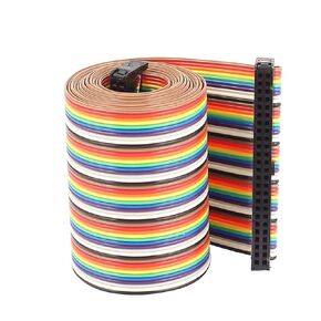 uxcell Rainbow IDC Flat Ribbon Cable Connector, F/F, 50P, 50 Way, 1.28 M, 4.2', 2.54 mm Pitch in Saudi Arabia
