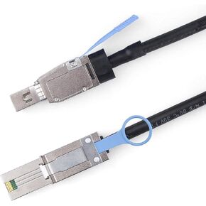 10Gtek SFF-8088 to SFF-8088 External Mini SAS HD Cable, 3G/6Gbps SAS2.0 26Pin Hybrid Cable Attached SCSI for Raid, DAS, and Servers, 100-Ohm, 1-m(3.3ft) in Saudi Arabia