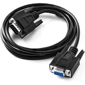 Straight Through DB9 RS232 Serial Cable, 6ft Male to Female 9 Pin Straight Through Extension Cable in Saudi Arabia
