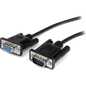 StarTech.com 3m Black Straight Through DB9 RS232 Serial Cable - DB9 RS232 Serial Extension Cable - Male to Female Cable (MXT1003MBK), 10 ft / 3m in Saudi Arabia