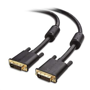 Cable Matters DVI Cable with Ferrites, Dual Link, 10ft | Dual Link DVI-D, up to 2560x1600, Ferrite Cores, Gold-Plated Connectors in Saudi Arabia