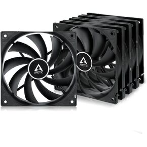 ARCTIC F12 (5 Pack) - PC Fans, 120mm Standard Case Fan, Low Noise, Quiet Motor, Computer, Fan Speed: 1350 RPM - Black in Kuwait