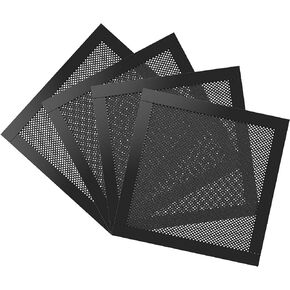 MoKo 400x300mm DIY PC Case Dust Mesh Filter, [4 Pack] PVC Dustproof Magnetic Dust Filter Cover, PC Mesh Grill with Magnetic Frame Strip Computer Cooler Fan Dust Filter for Computer PC Case, Black in Kuwait