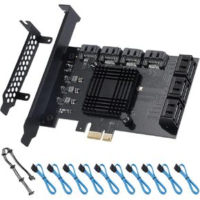 بطاقة تحكم ACTIMED PCI-E X1 إلى SATA 3.0، بطاقات توسيع 4 منافذ SATA III 6 جيجابت في الثانية، تدعم فتحة PCI-Express (1X 4X 8X 16X)، تدعم SSD وHDD، لنظام التشغيل Windows10/7/8/XP/Vista/linux in Kuwait