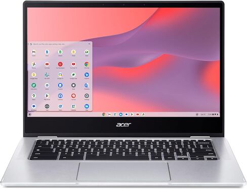 كمبيوتر محمول أيسر كروم بوك سبين 314 قابل للتحويل | إنتل بنتيوم سيلفر N6000 | شاشة لمس عالية الدقة بزجاج كورنينج غوريلا مقاس 14 بوصة | LPDDR4X بسعة 8 جيجابايت | eMMC بسعة 128 جيجابايت | Intel Wi-Fi 6 AX201 | نظام تشغيل Chrome | CP314-1H-P1Q5 in Saudi Arabia
