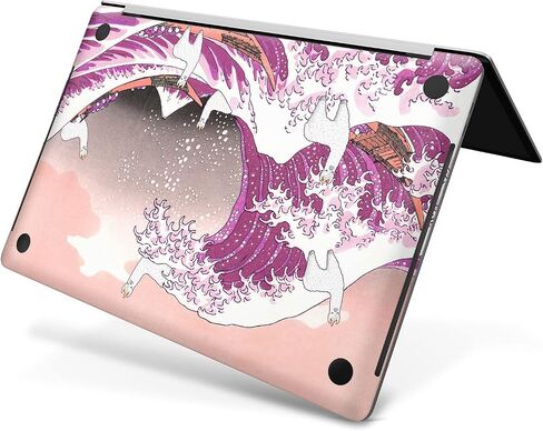Vinyl Skin Compatible with MacBook Air 13 M2 M1 2023 2022 Pro 16 inch 15 14 2021 2020 2019 Animal Laptop Cute Decal Whale Cover Lighthouse Nautical Keyboard Sticker Watercolor Print Blue in Kuwait
