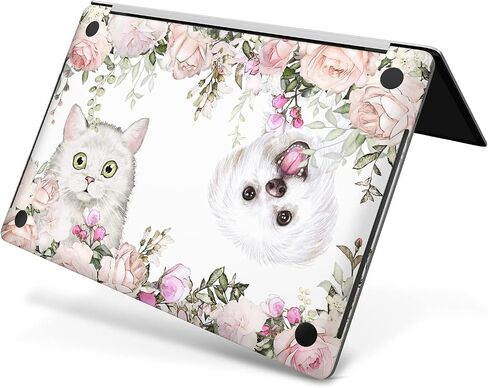 Vinyl Skin Compatible with MacBook Air 13 M2 M1 2023 2022 Pro 16 inch 15 14 2021 2020 2019 Animal Laptop Cute Decal Whale Cover Lighthouse Nautical Keyboard Sticker Watercolor Print Blue in Kuwait