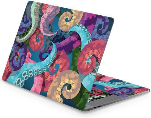 Vinyl Skin Compatible with MacBook Air 13 M2 M1 2023 2022 Pro 16 inch 15 14 2021 2020 2019 Animal Laptop Cute Decal Whale Cover Lighthouse Nautical Keyboard Sticker Watercolor Print Blue in Kuwait
