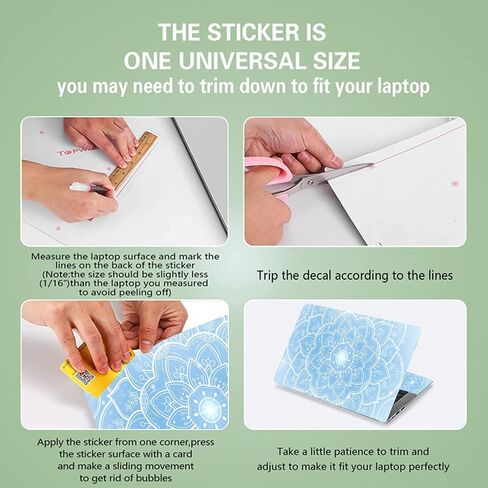 Laptop Skin Sticker Cover Decal,12 13 13.3 14 15 15.4 15.6 inch Laptop Notebook Vinyl Skin Sticker chromebook Cover Protector for Women Men, Reusable Decorative Waterproof Pink (W-NEK-25) in Saudi Arabia