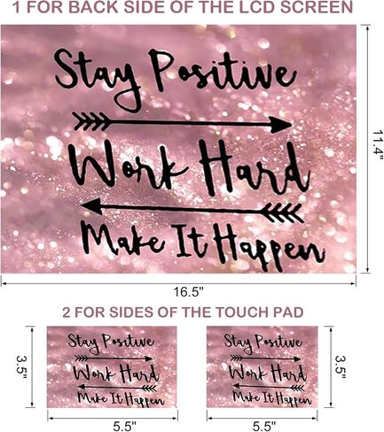DINKY Laptop Skin Sticker Decal, 16" 16.5" 17" 17.3 inch Laptop Universal Reusable Vinyl Skin Stickers Art Cover Decal Notebook PC Personalized Protector (Sunset) in Kuwait