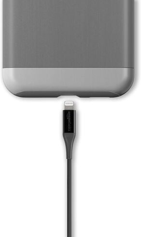 Amazon Basics Apple MFi Certified USB-A to Lightning Charger Cable for iPhone iPad, Heavy-Duty Fast-Charge, 10ft, Black in Kuwait