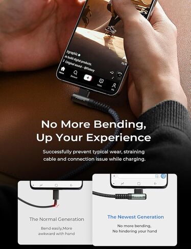 AINOPE Short USB C to USB C Cable 1.5FT 1 Pack 60W Fast Charging Nylon Braided Type C Cable for iPhone 15 Pro Max Plus Samsung Power Bank Travel Essentials in Saudi Arabia