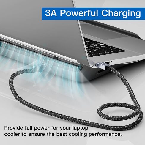 USB to USB Cable 3 ft, USB 3.0 Male to Male Braided Cord, 5Gbps Data Transfer, Compatible with Hard Drive, Cooling Pad, DVD (Not PC-to-PC) in Kuwait