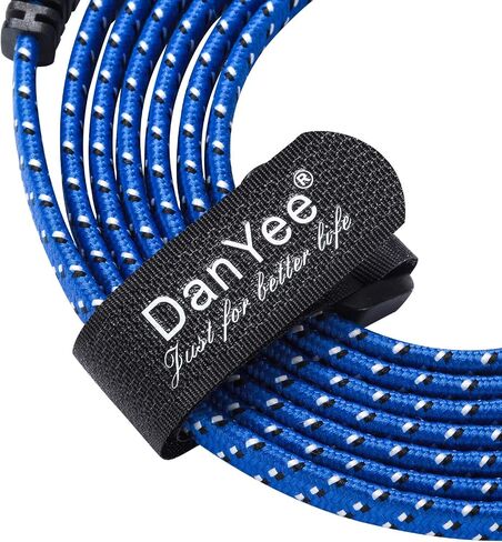 كابل إيثرنت DanYee بطول 10 أقدام Cat 8، كابل شبكة عالي السرعة مع موصلات RJ45 للطابعة وجهاز التوجيه ووحدة التحكم في الألعاب in Kuwait