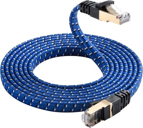 كابل إيثرنت DanYee بطول 10 أقدام Cat 8، كابل شبكة عالي السرعة مع موصلات RJ45 للطابعة وجهاز التوجيه ووحدة التحكم في الألعاب in Kuwait