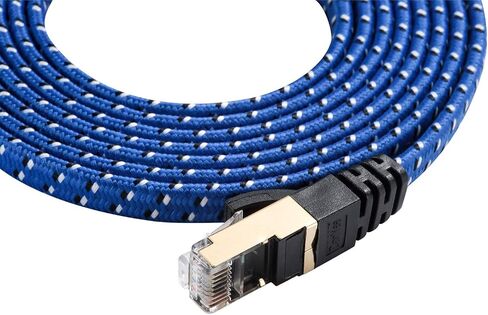 كابل إيثرنت DanYee بطول 10 أقدام Cat 8، كابل شبكة عالي السرعة مع موصلات RJ45 للطابعة وجهاز التوجيه ووحدة التحكم في الألعاب in Kuwait