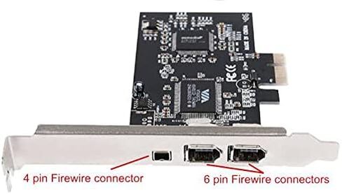 Bizlander Firewire DV Cable 4 Pin to 6 Pin for Canon GL1 and GL2 Mini DV Camcorder and Canon ZR Series Camcorders in Kuwait