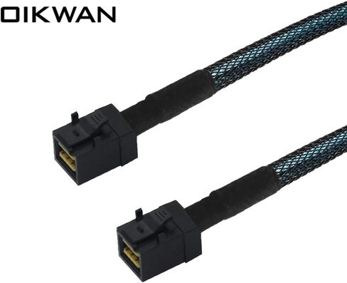 OIKWAN Internal HD Mini SAS SFF-8643 to SFF-8643, Internal Mini SAS to Mini SAS Cable, Compatible with RAID or PCI Express Controller(1.6FT/0.5M) in Kuwait