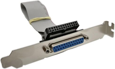 SinLoon DB25 to IDC 26 Pin Cable,Motherboard Slot Plate Parallel Panel DB-25 Female to 26 Pin IDC Socket Flat Cable in Saudi Arabia