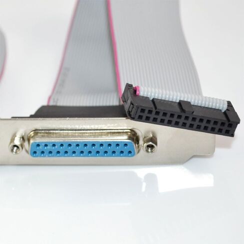 SinLoon DB25 to IDC 26 Pin Cable,Motherboard Slot Plate Parallel Panel DB-25 Female to 26 Pin IDC Socket Flat Cable in Saudi Arabia