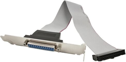 SinLoon DB25 to IDC 26 Pin Cable,Motherboard Slot Plate Parallel Panel DB-25 Female to 26 Pin IDC Socket Flat Cable in Saudi Arabia