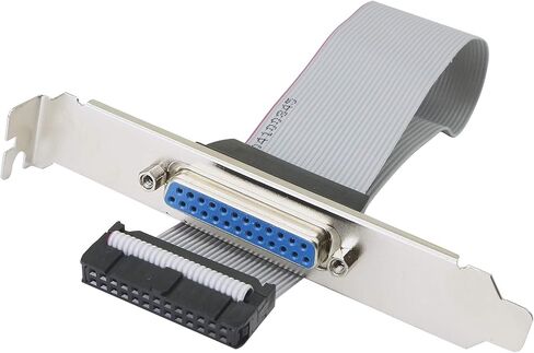 SinLoon DB25 to IDC 26 Pin Cable,Motherboard Slot Plate Parallel Panel DB-25 Female to 26 Pin IDC Socket Flat Cable in Saudi Arabia
