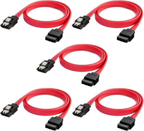 CableCreation SATA III Cable, 5-Pack 18-inch 6.0Gbps 7pin Data Cable in Saudi Arabia