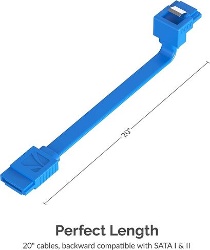 SABRENT SATA III 6Gbps Right-Angle Data Cable, 3-Pack 20in (CB-SRK3) in Kuwait