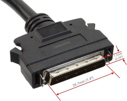 كابلات على الانترنت 3ft VHDCI 68-Pin 0.8mm Male to HPDB50 50-Pin Male SCSI-5 to SCSI-2 Cable، SC-5203 in Kuwait
