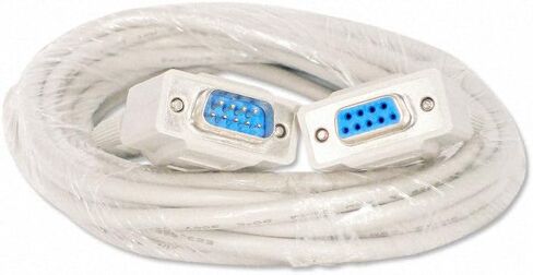YCS basics 50 Foot DB9 9 Pin Serial / RS232 Male/Female Extension Cable in Kuwait